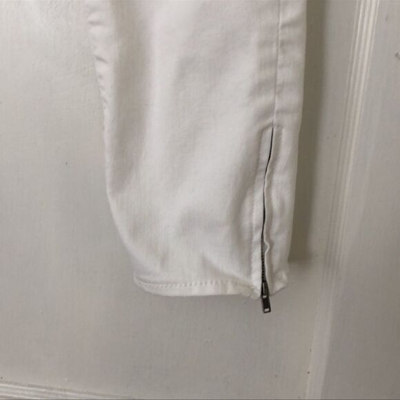 Free People White Zipper Ankle Skinny Jeans 27 - Picture 3 of 8
